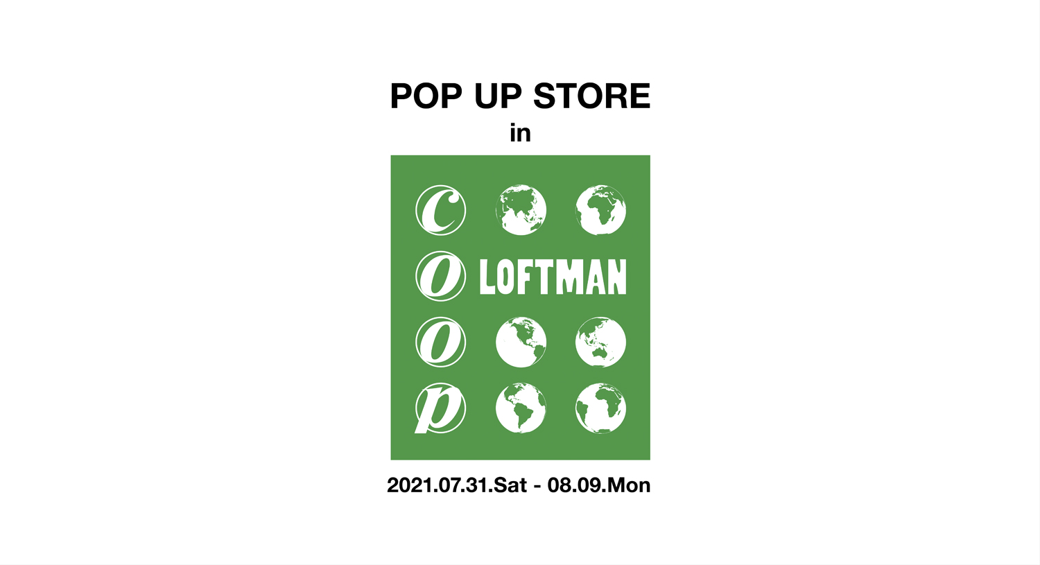 Charcoal TOKYO Pop-Up Store at LOFTMAN COOP KYOTO