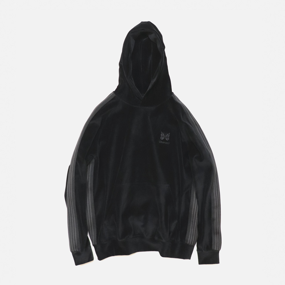 ND Velour Track Hoody ( Black / Lt.Grey )