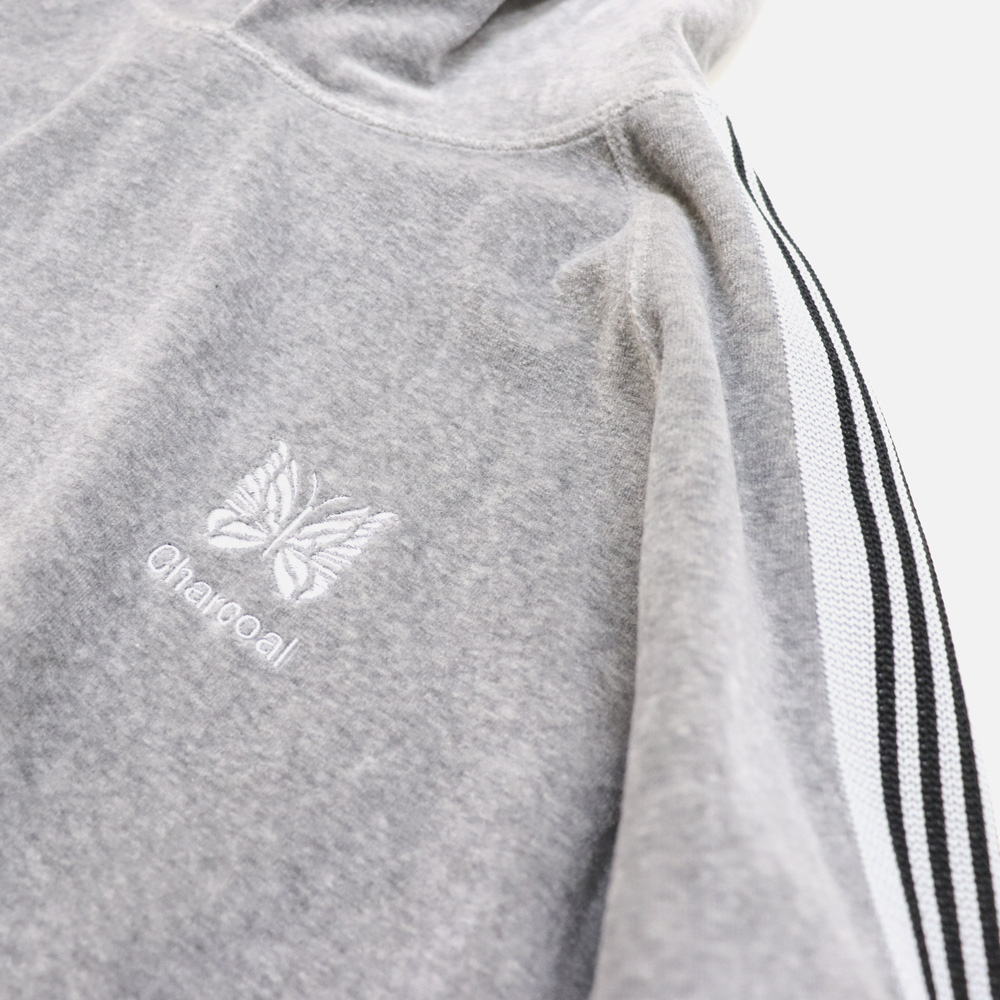 ND Velour Track Hoody ( Black / Lt.Grey )