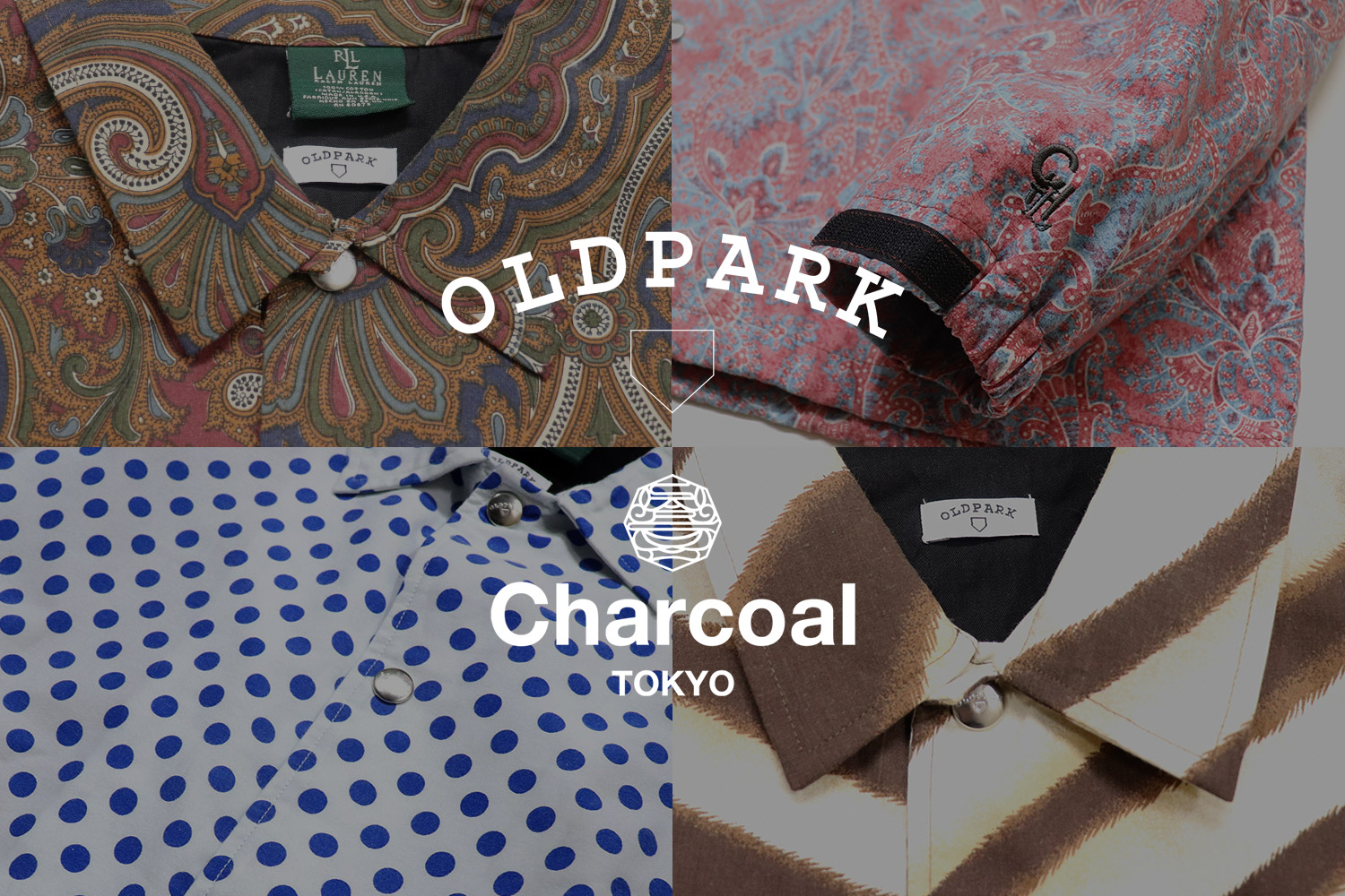  OLD PARK × Charcoal TOKYO Special Coach Jacket発売のお知らせ
