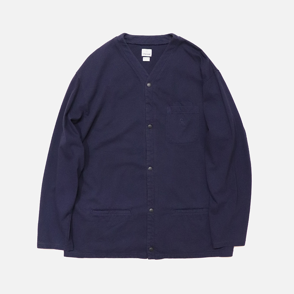 【Recommend】〈ORIGINAL Charcoal〉Soft MD Snap Cardigan