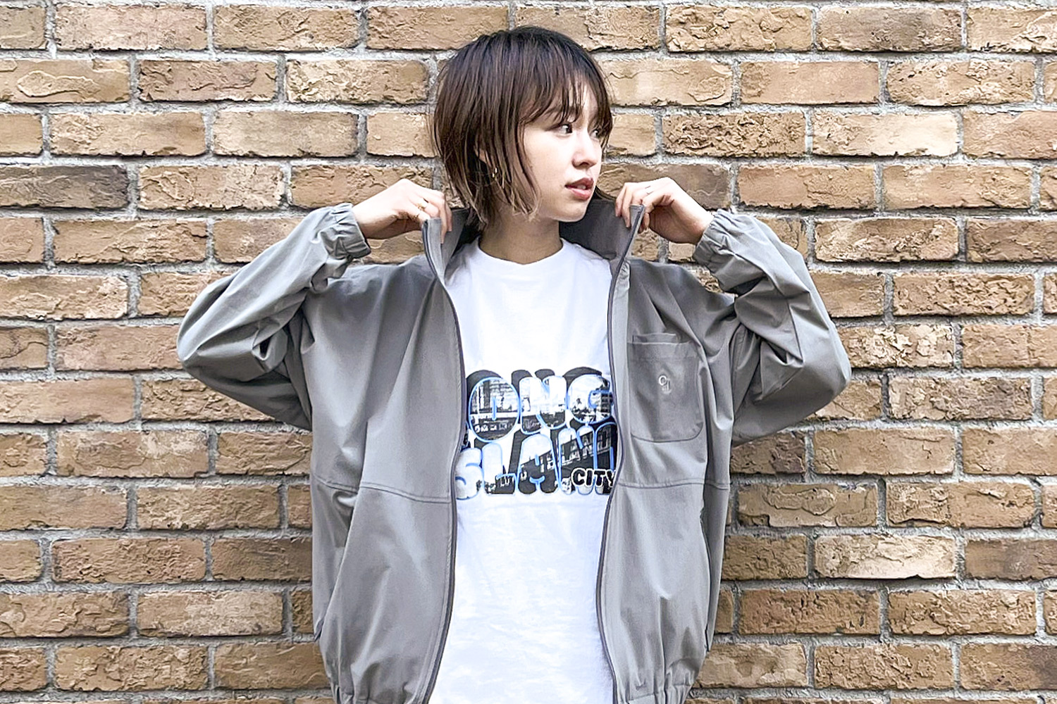 【Recommend】〈ORIGINAL Charcoal〉Stretch Nylon Warm Up Jacket & Pant