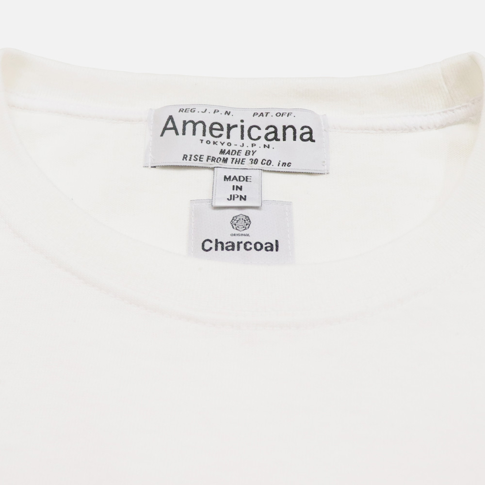 【New Arrivals】〈ORIGINAL Charcoal〉×〈Americana〉コラボレーション企画 Long Sleeve Pocket T