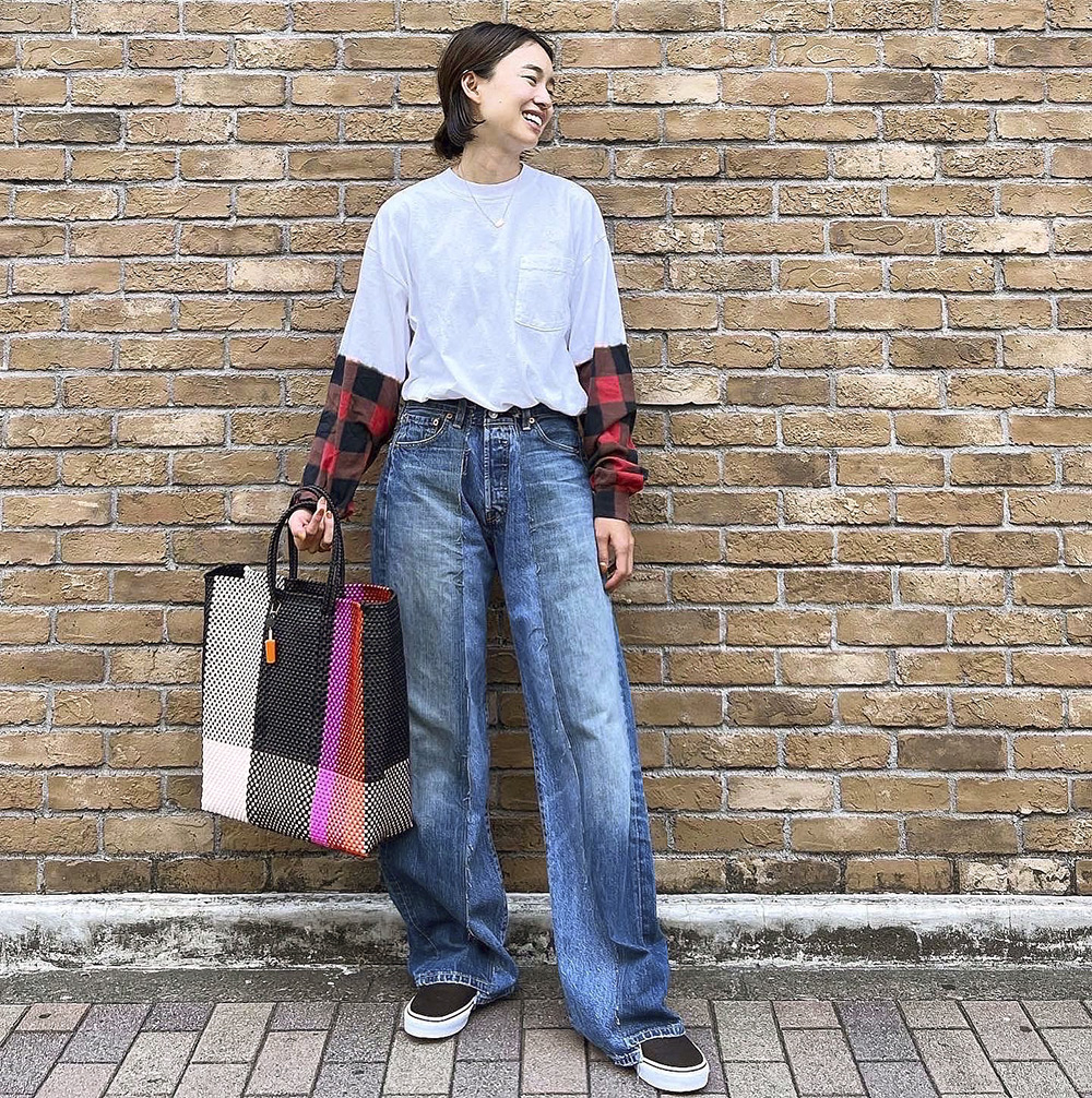 【New Arrivals】〈ORIGINAL Charcoal〉Made in U.S.A 長袖 Pocket T