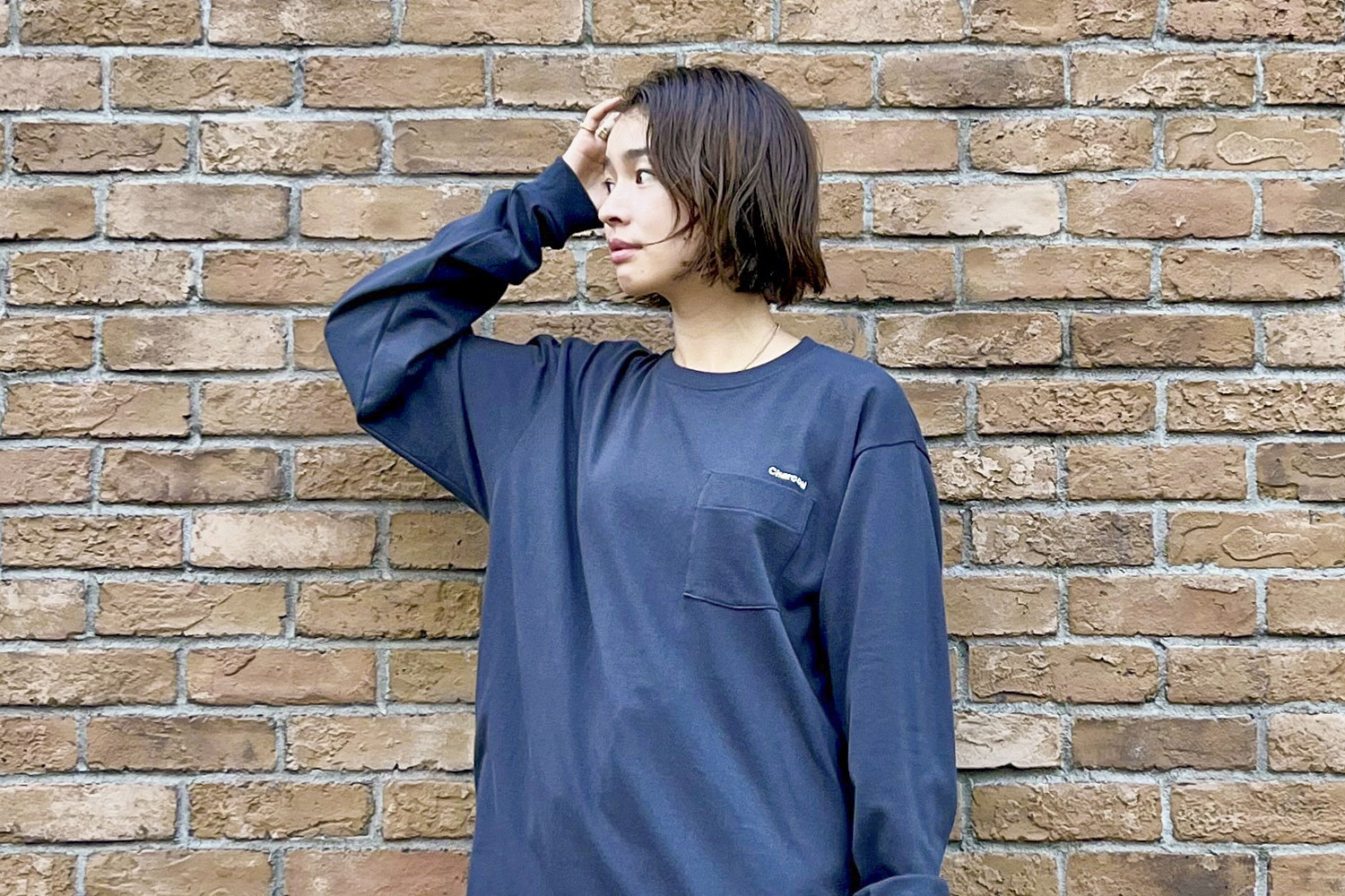 【New Arrivals】〈ORIGINAL Charcoal〉 × 〈Americana〉コラボレーション企画 Long Sleeve Pocket T