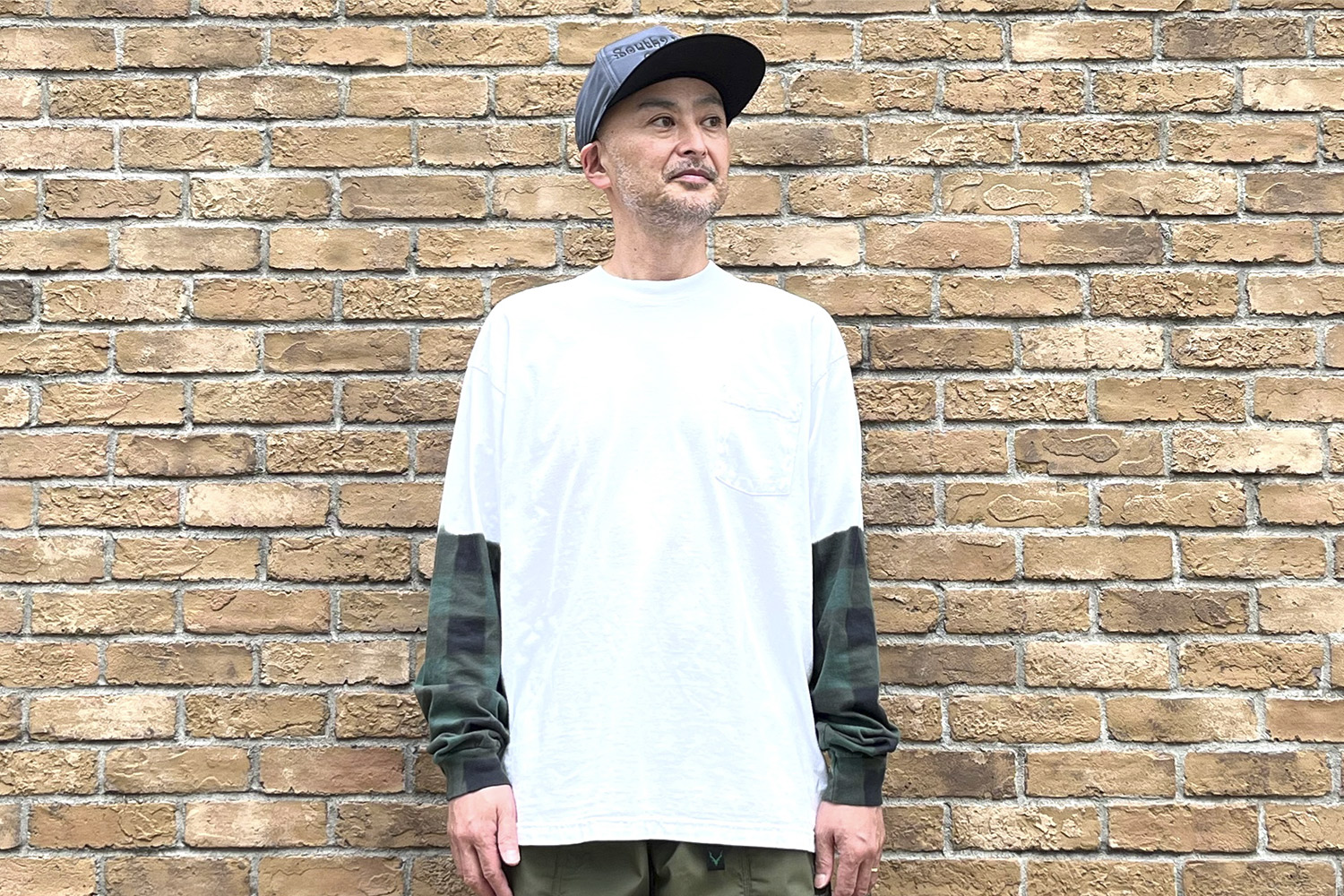 【New Arrivals】〈ORIGINAL Charcoal〉 Made in U.S.A 長袖 Pocket T