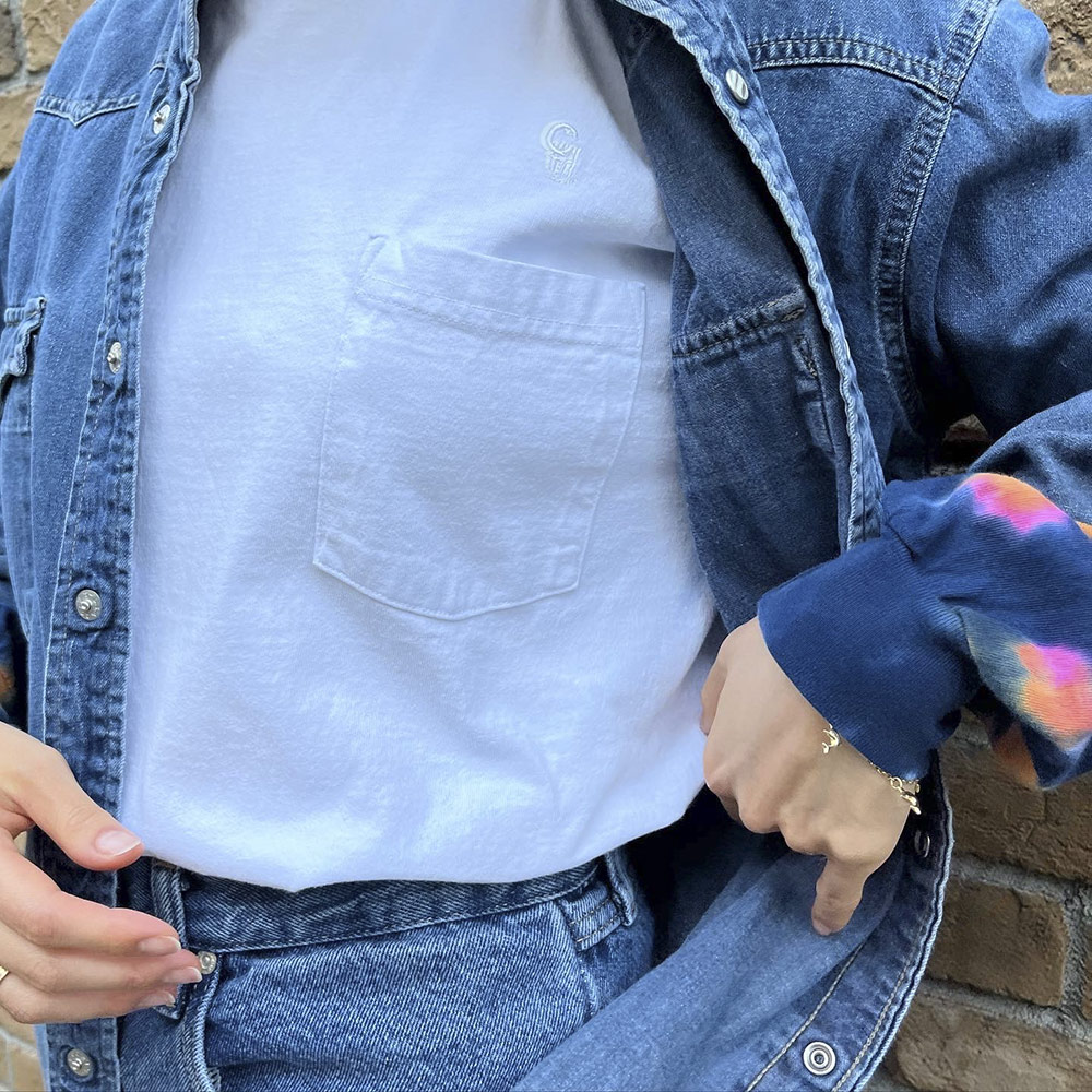 【Recommend】〈ORIGINAL Charcoal(オリジナル チャコール)〉 USA N-Dye L/S Pocket T