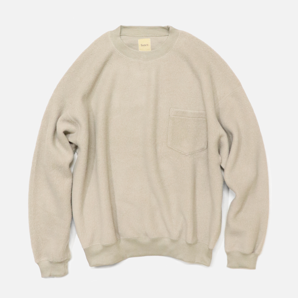 【New Arrivals】〈Sanca（サンカ）〉別注 Napping Pile Pocket Crew
