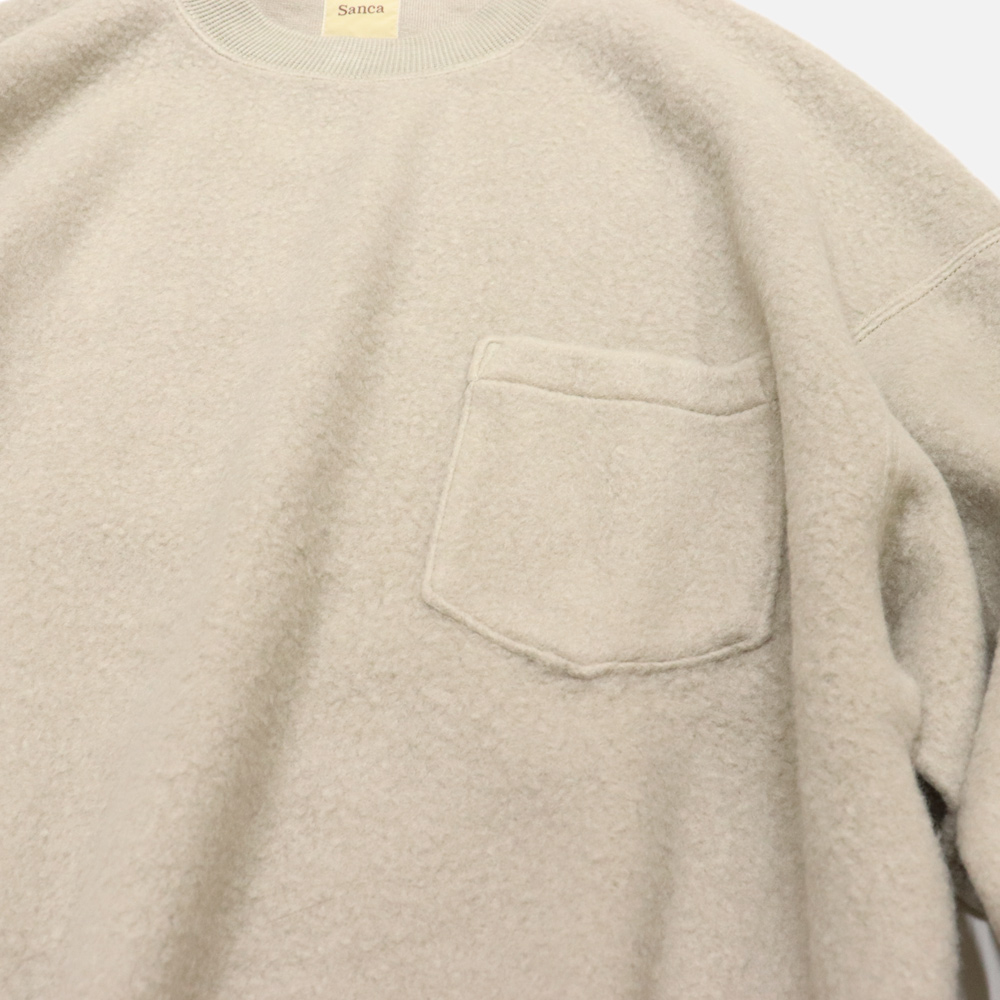 【New Arrivals】〈Sanca（サンカ）〉別注 Napping Pile Pocket Crew