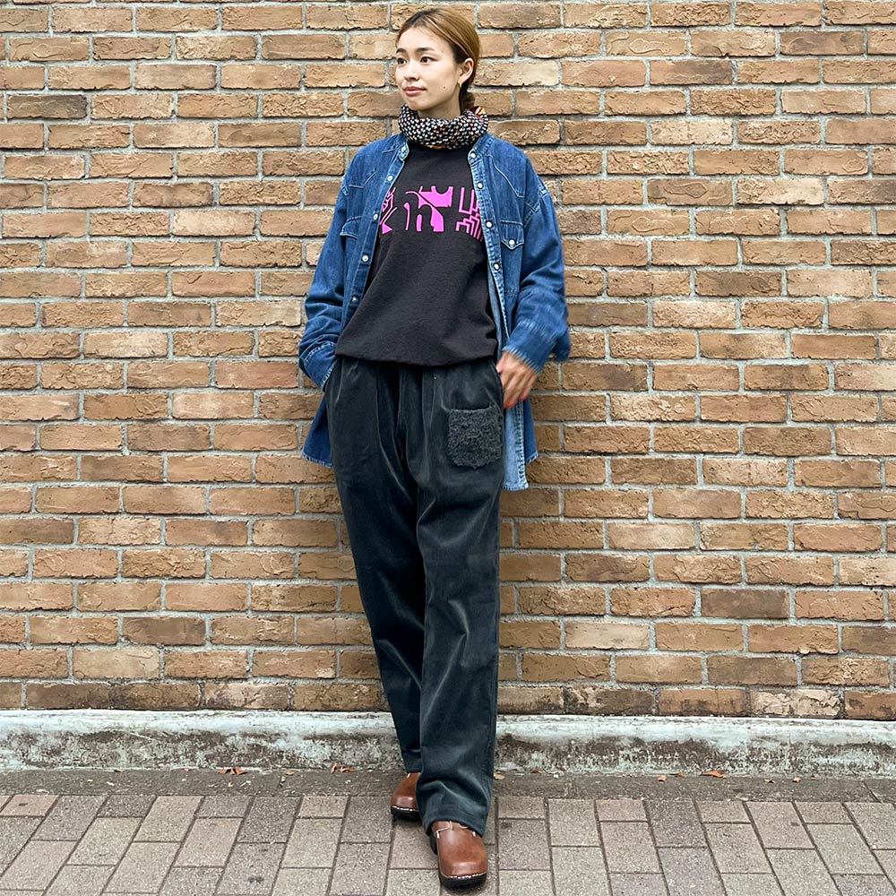 Recommend】〈ORIGINAL Charcoal（オリジナル チャコール）〉Reversible Sweat Font Print
