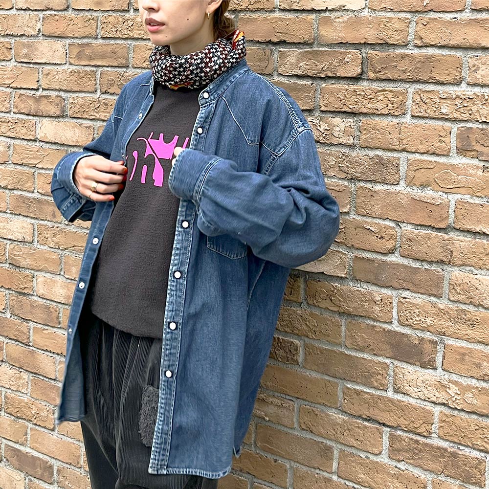 Recommend】〈ORIGINAL Charcoal（オリジナル チャコール）〉Reversible Sweat Font Print