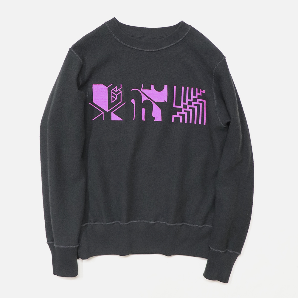 Recommend】〈ORIGINAL Charcoal（オリジナル チャコール）〉Reversible Sweat Font Print